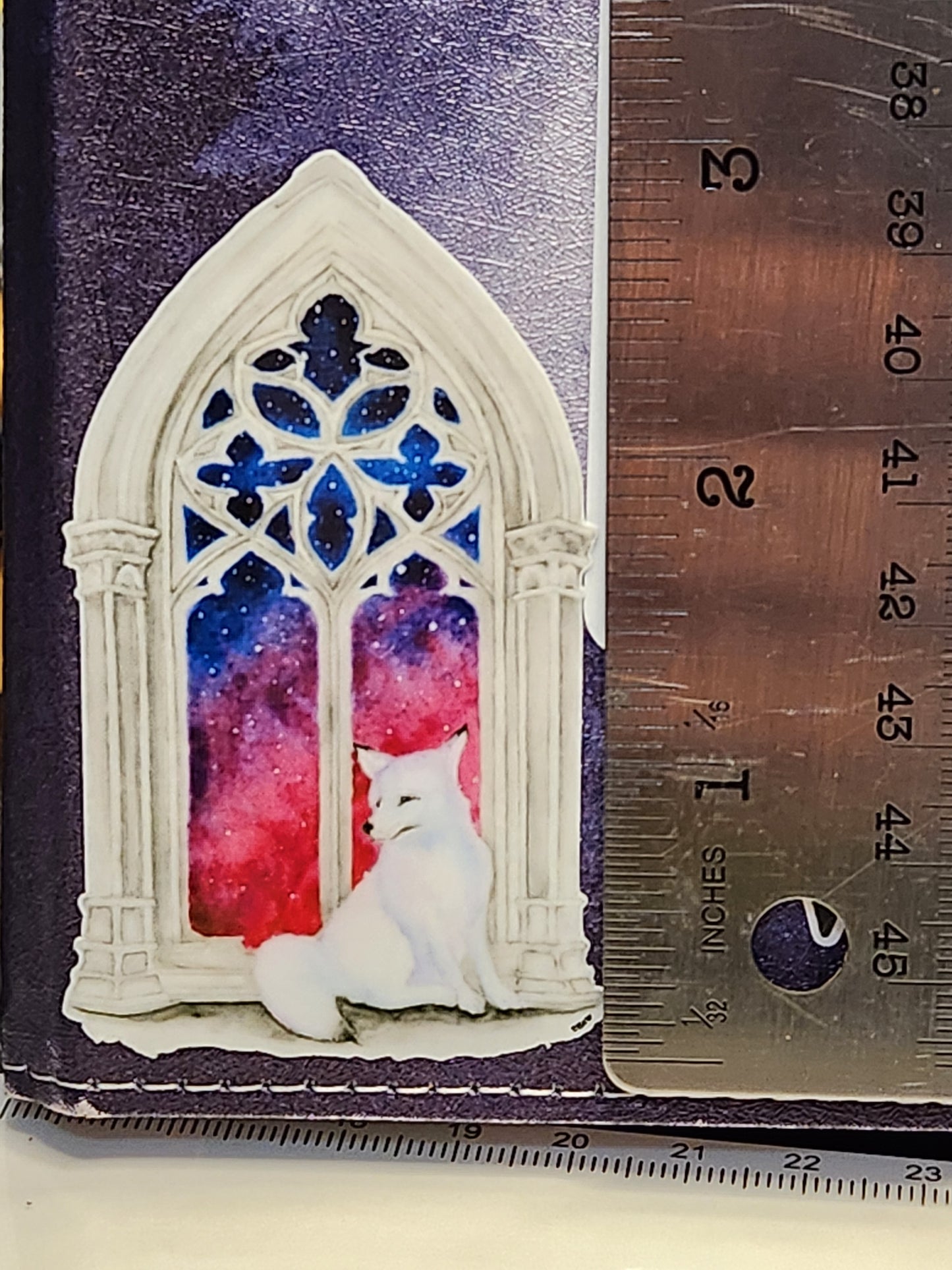 Fox in the Window Sticker - 3" x 1.75"