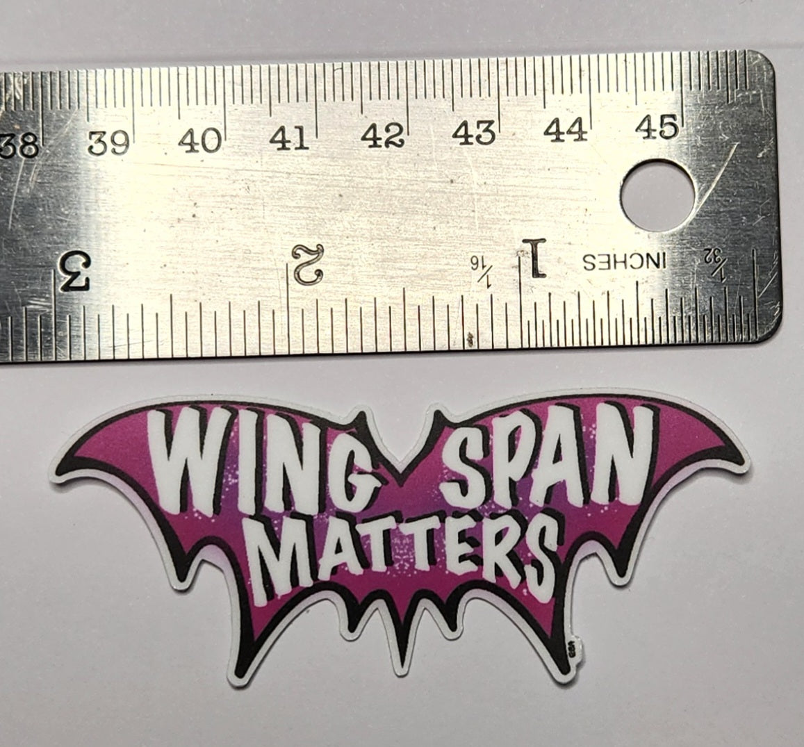 Wingspan Matters Sticker - 1.25" x 3"