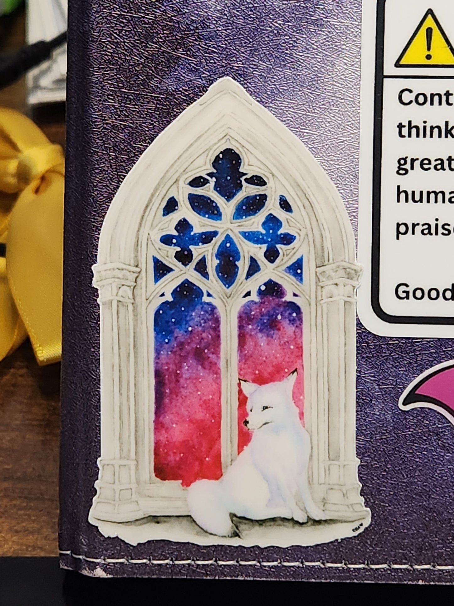 Fox in the Window Sticker - 3" x 1.75"