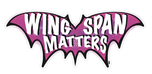 Wingspan Matters Sticker - 1.25" x 3"